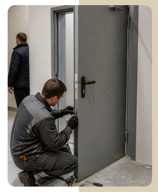 Ремонт противопожарной двери в Череповце по цене 6644 р. | ДвериЛегко-Чрп