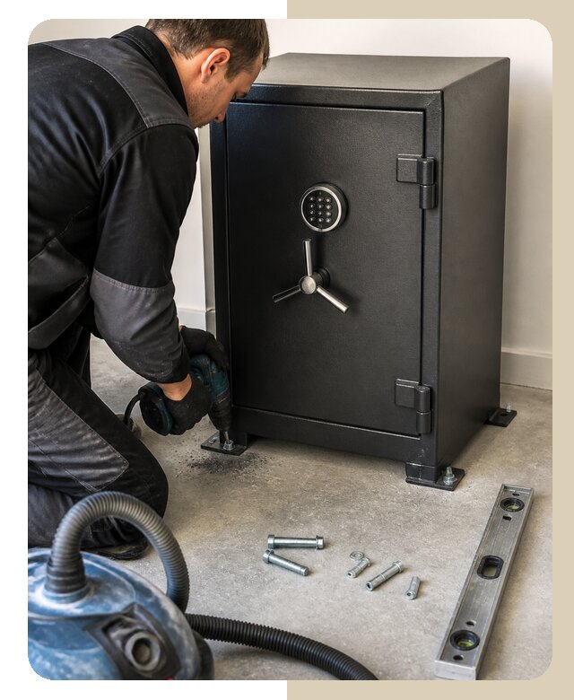 Крепление сейфа к полу в Череповце по цене от 3577 р. | ДвериЛегко-Чрп